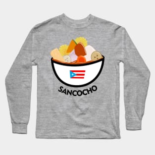 Puerto Rican Food Sancocho Latino Caribbean Meat Stew Long Sleeve T-Shirt